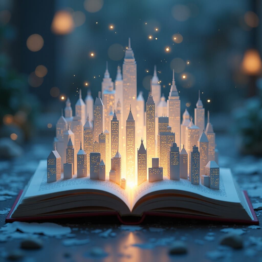 Miniature Sci-Fi World Emerges from Pop-Up Book