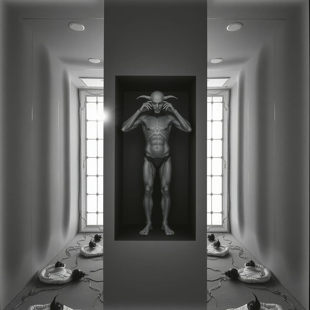 Surreal Alien Technology in Silver Nitrate Photograph