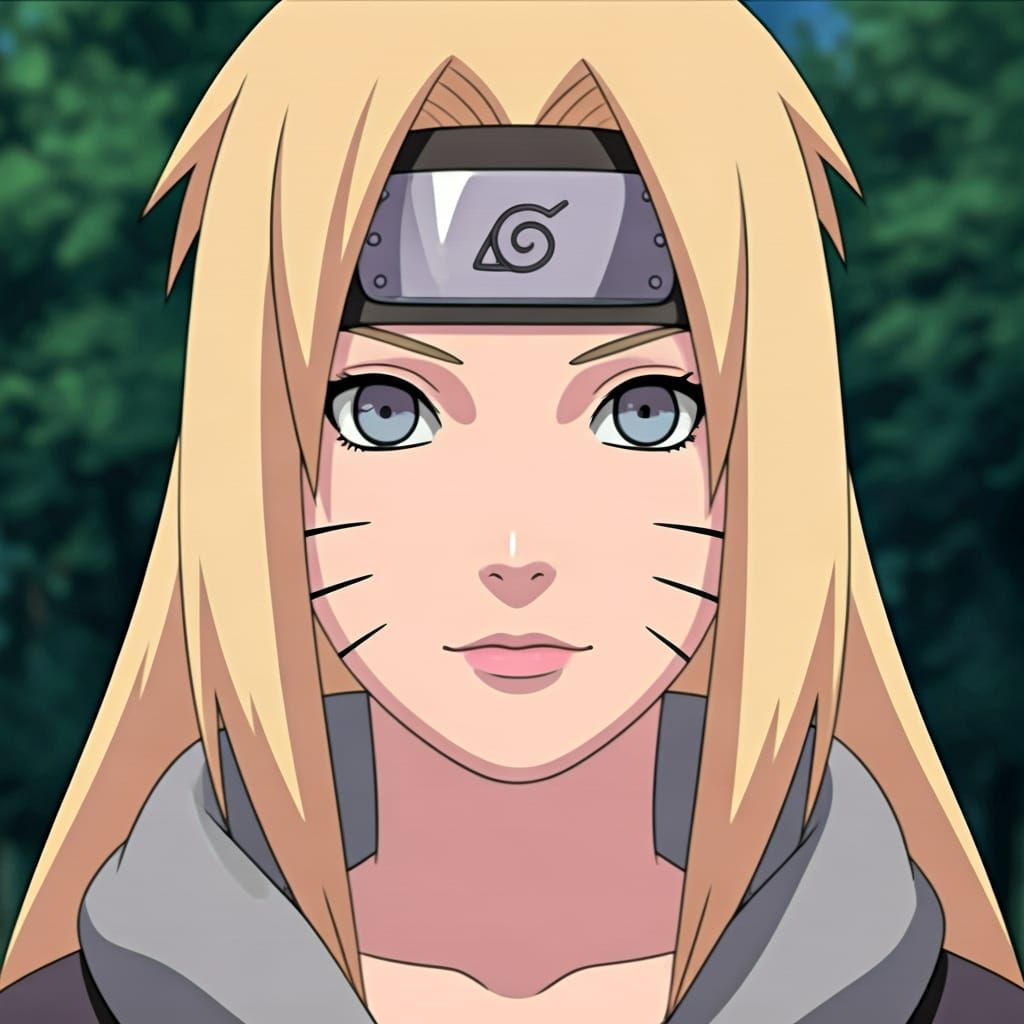 Naruko Uzumaki Portrait with Leaf Village Headband