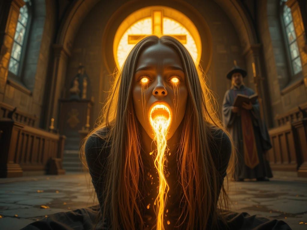 Exorcism in a Haunting HDR Aesthetic