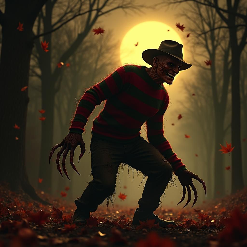 Freddy Krueger on Elm Street: Dark Fantasy Concept Art