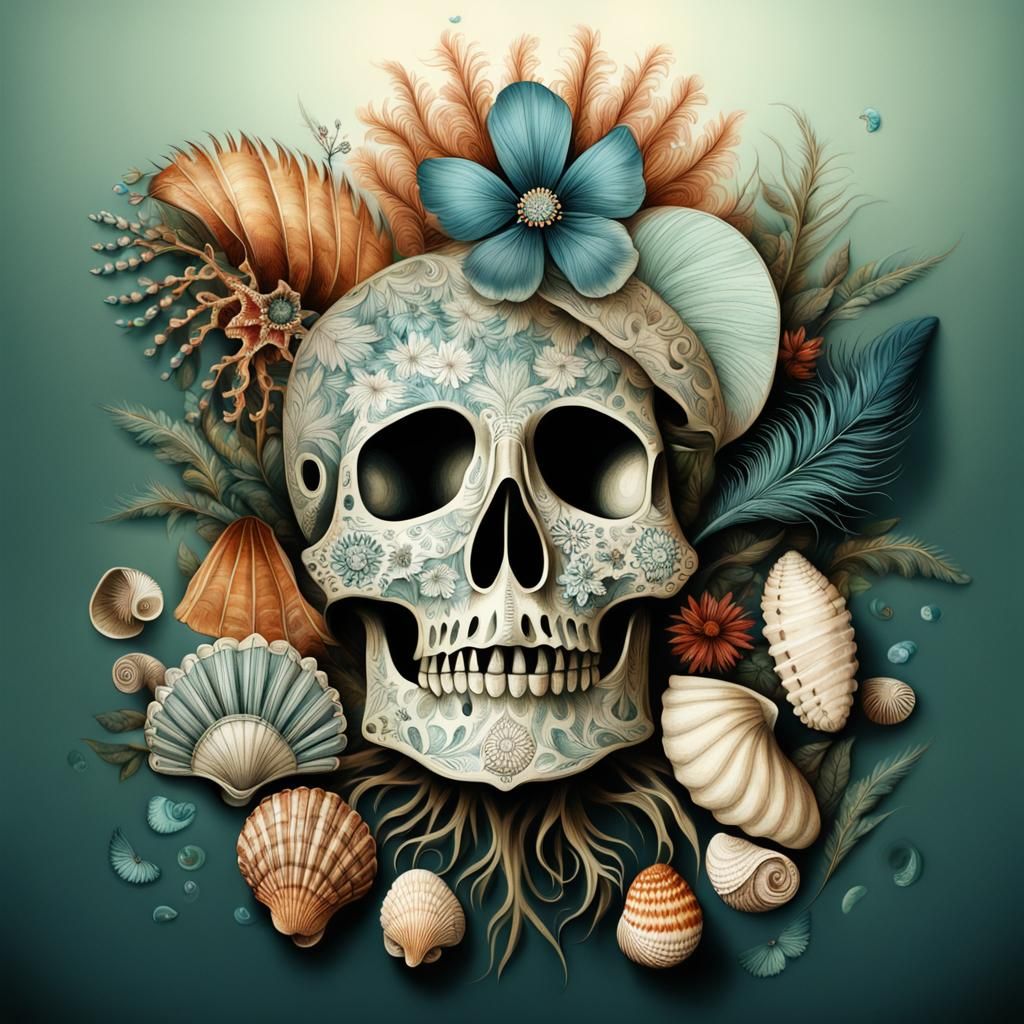 Botanical and Marine Elements in Haeckel's Style