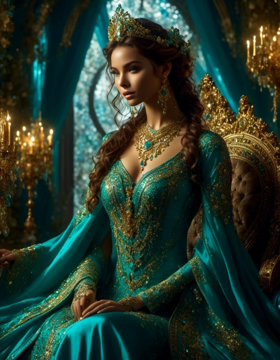 Elven Female Portrait in Hyperrealistic Style