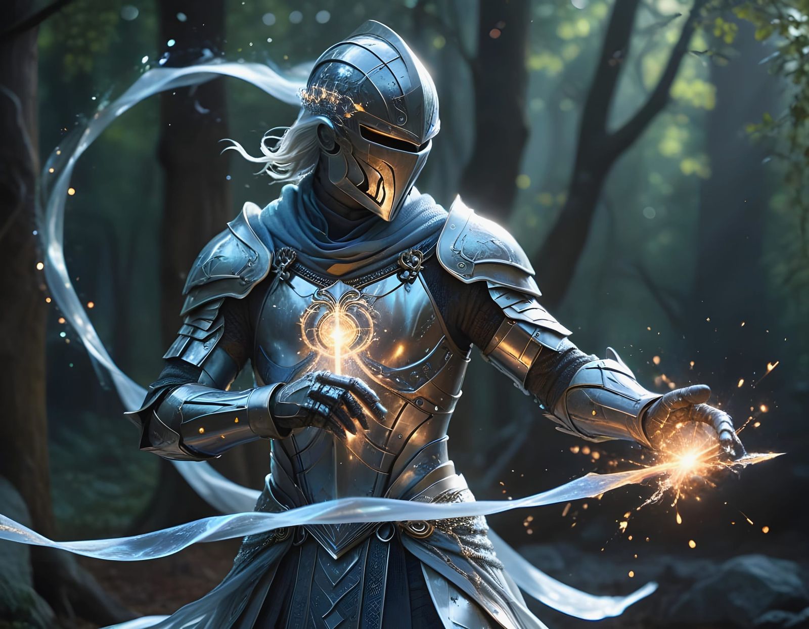 Enchanted knight guardian