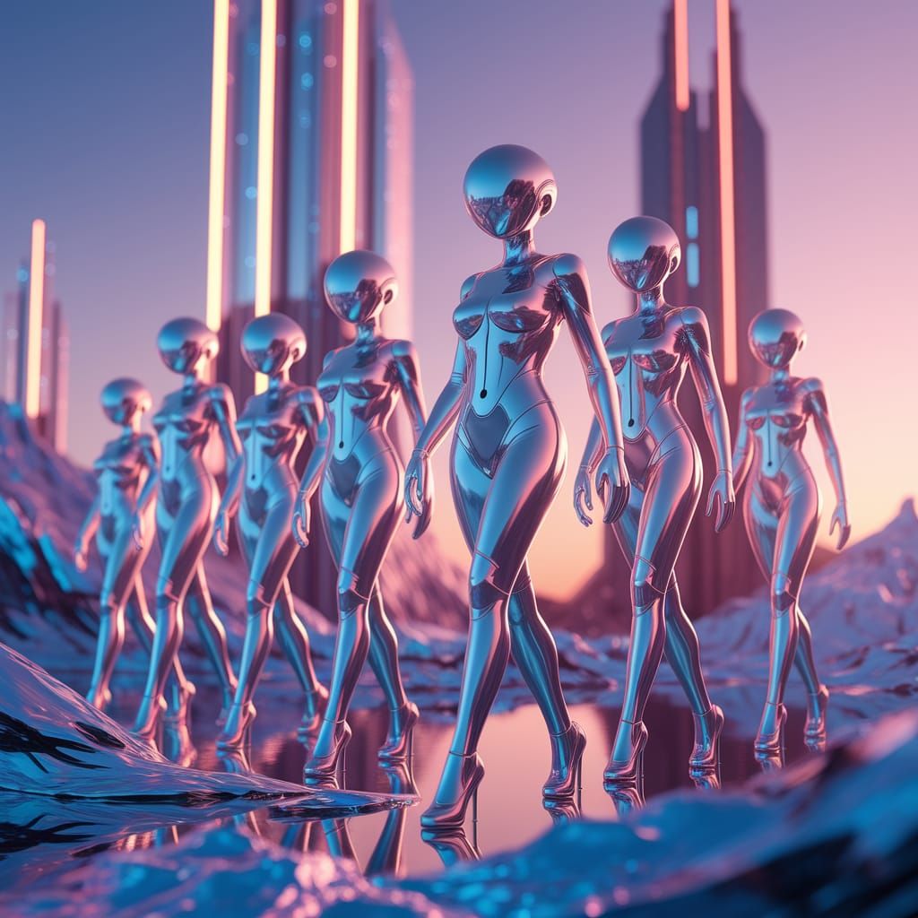 Ethereal Futuristic Fashion in JZ140 Galaxy