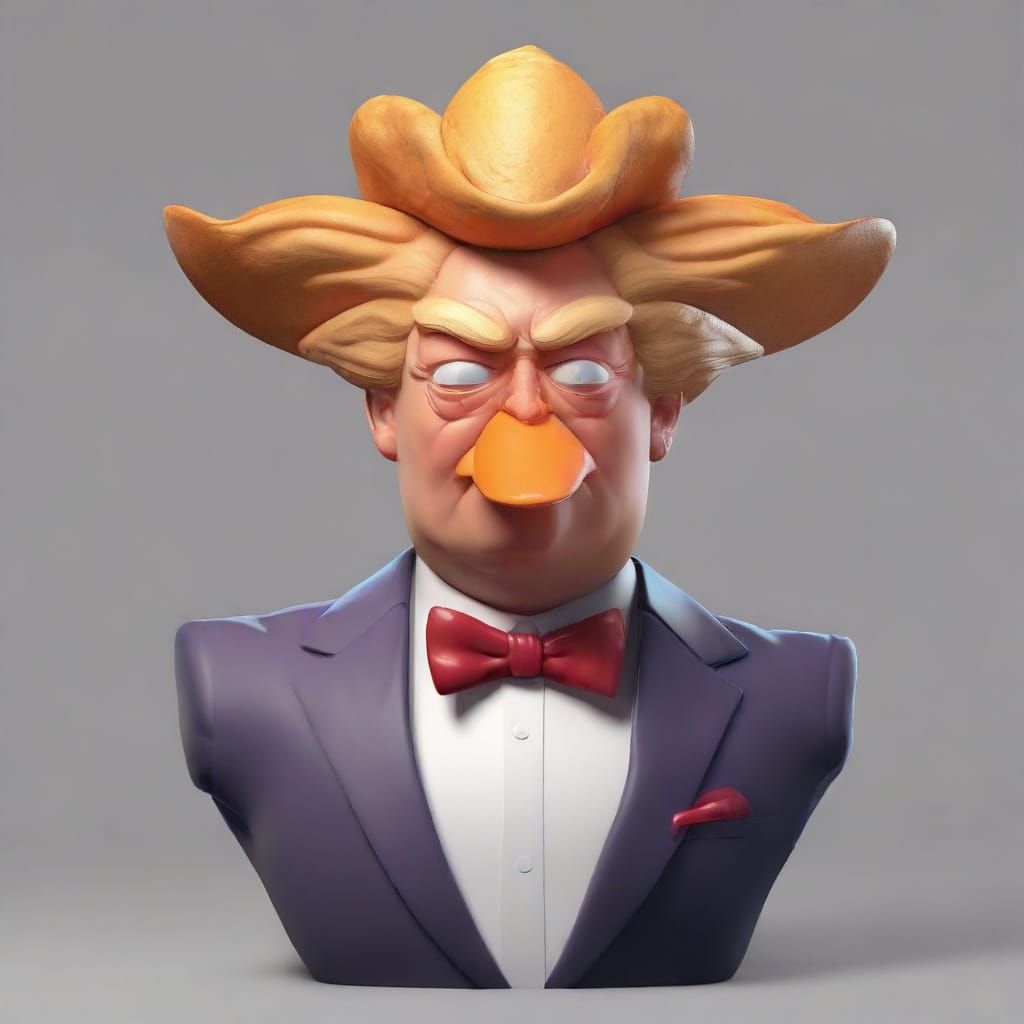 Donald Trump as South Park Character Concept Art