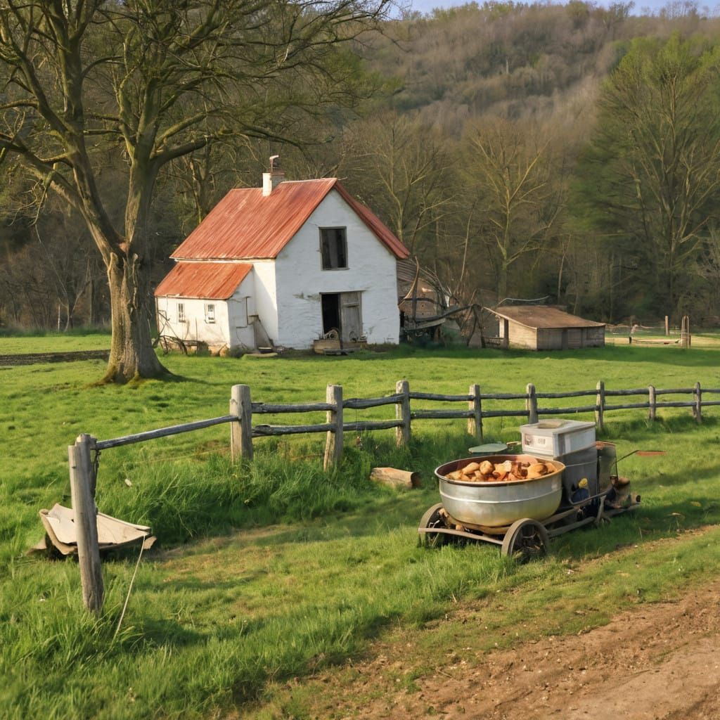 Talking Food Dish in Whimsical Digital Art