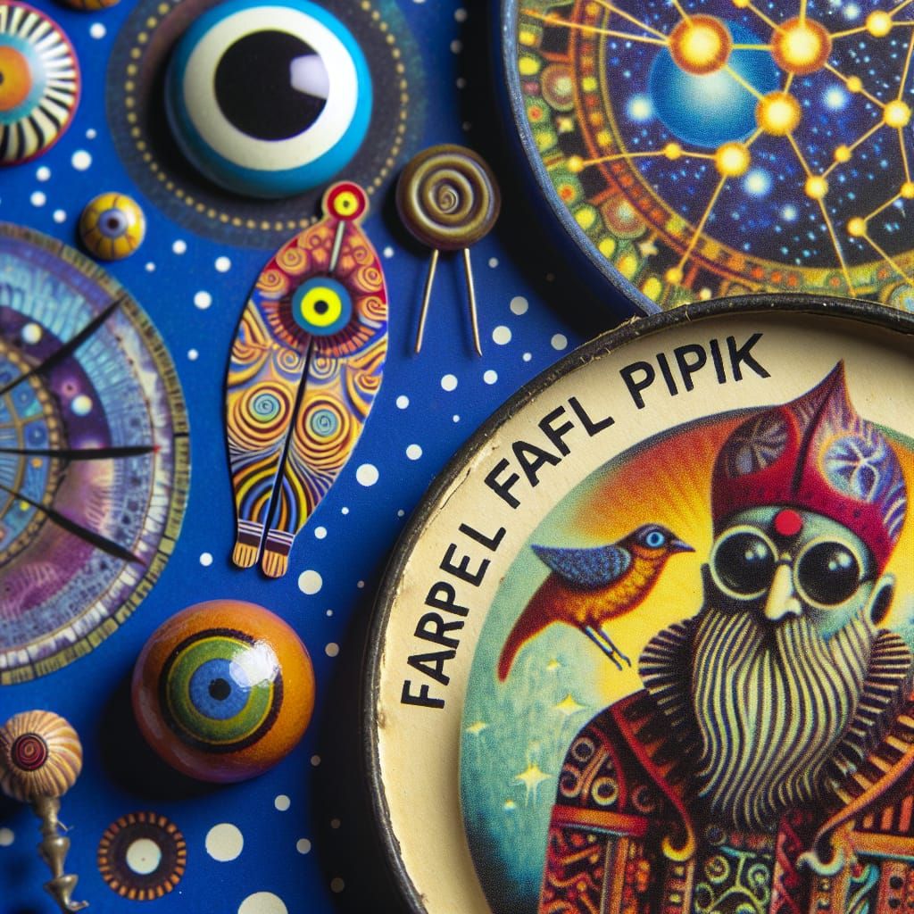 Whimsical Character in Surreal Setting: Farfel Farfel Pipik