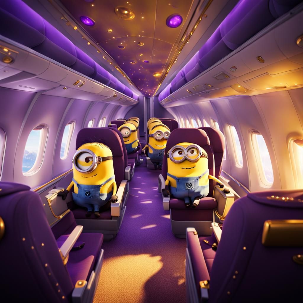 Minions Cause Chaos in Airplane Cabin