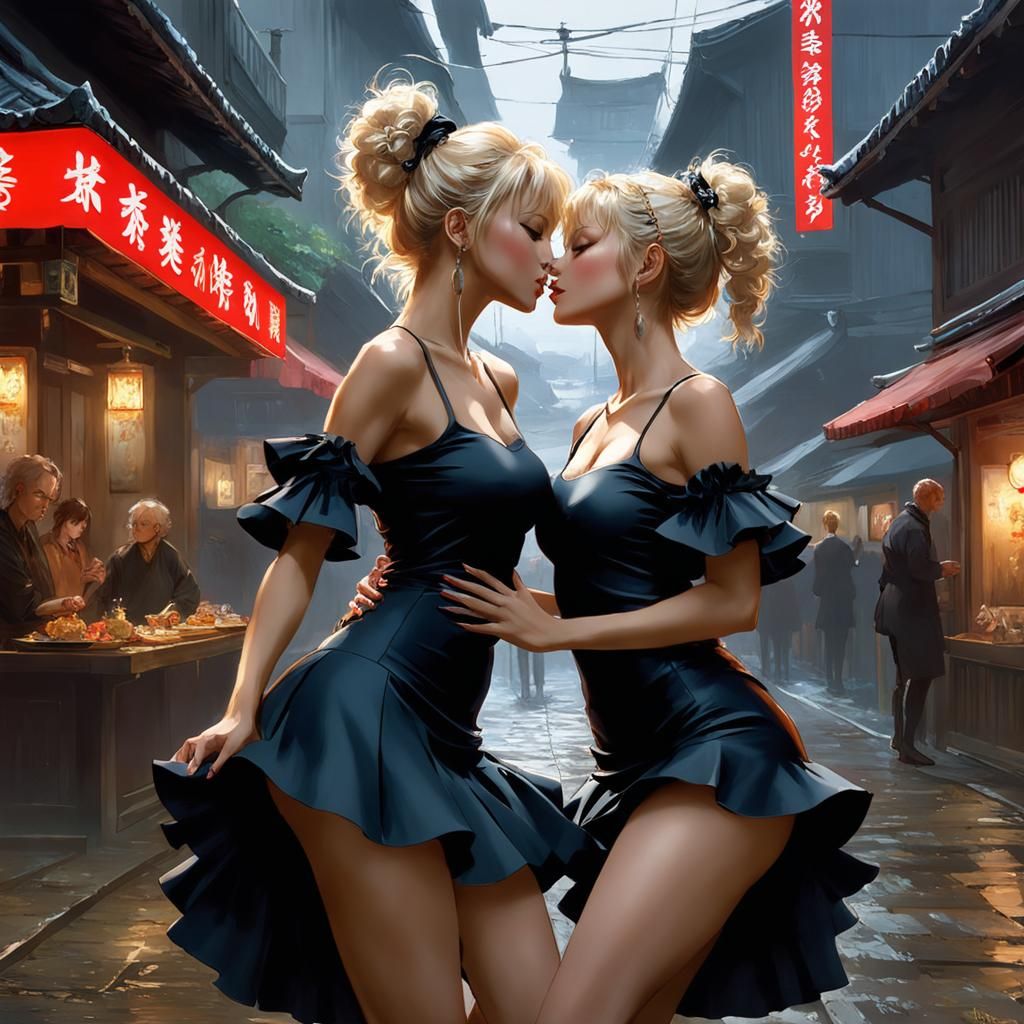 Hugging Scandinavian Models in Ultra-HD Concept Art