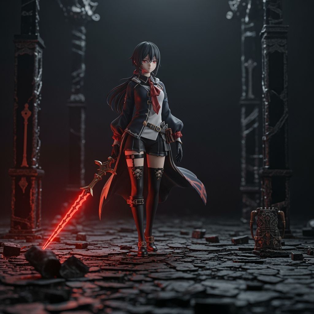 Grimdark Anime Art Inspired by WLOP