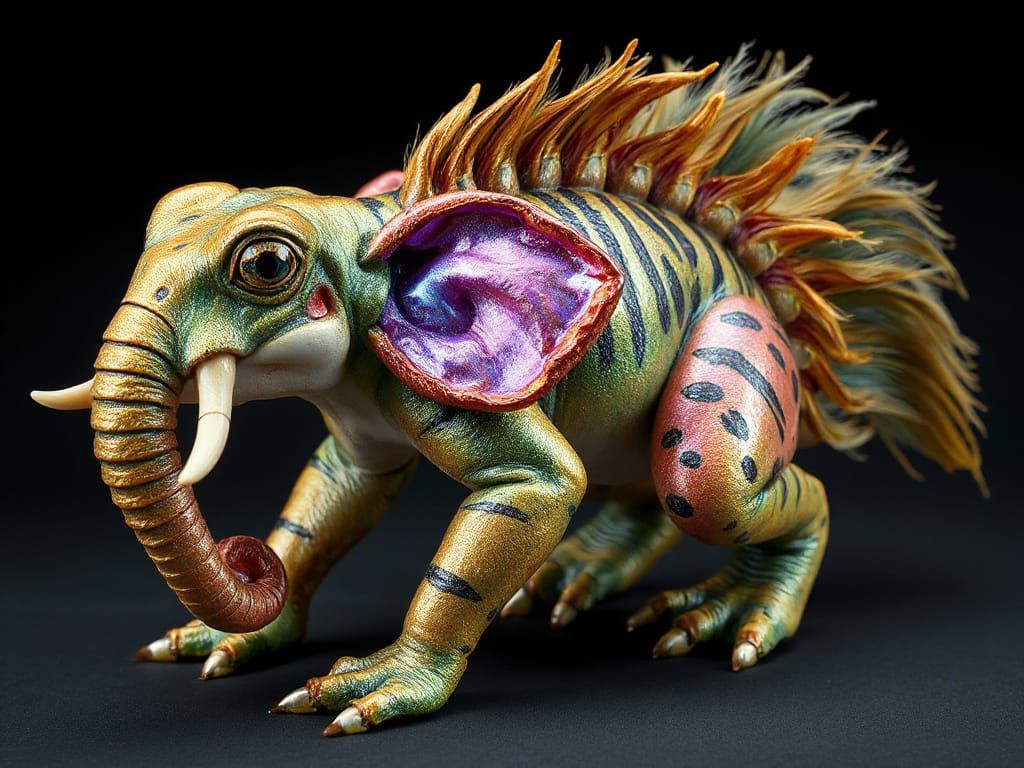 Majestic, Multifaceted Creature in Dreamlike Fusion