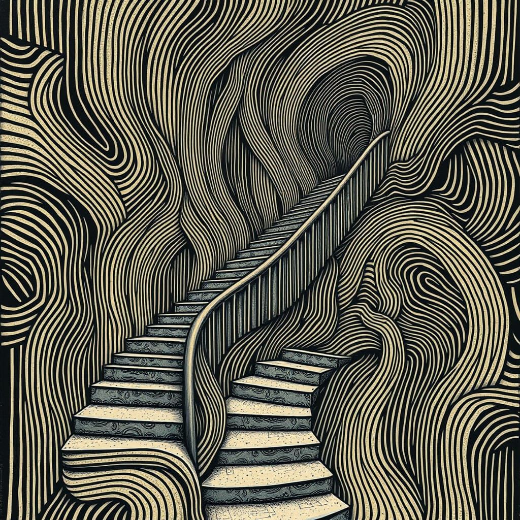 Ethereal Labyrinthine Patterns in Vibrant Colors