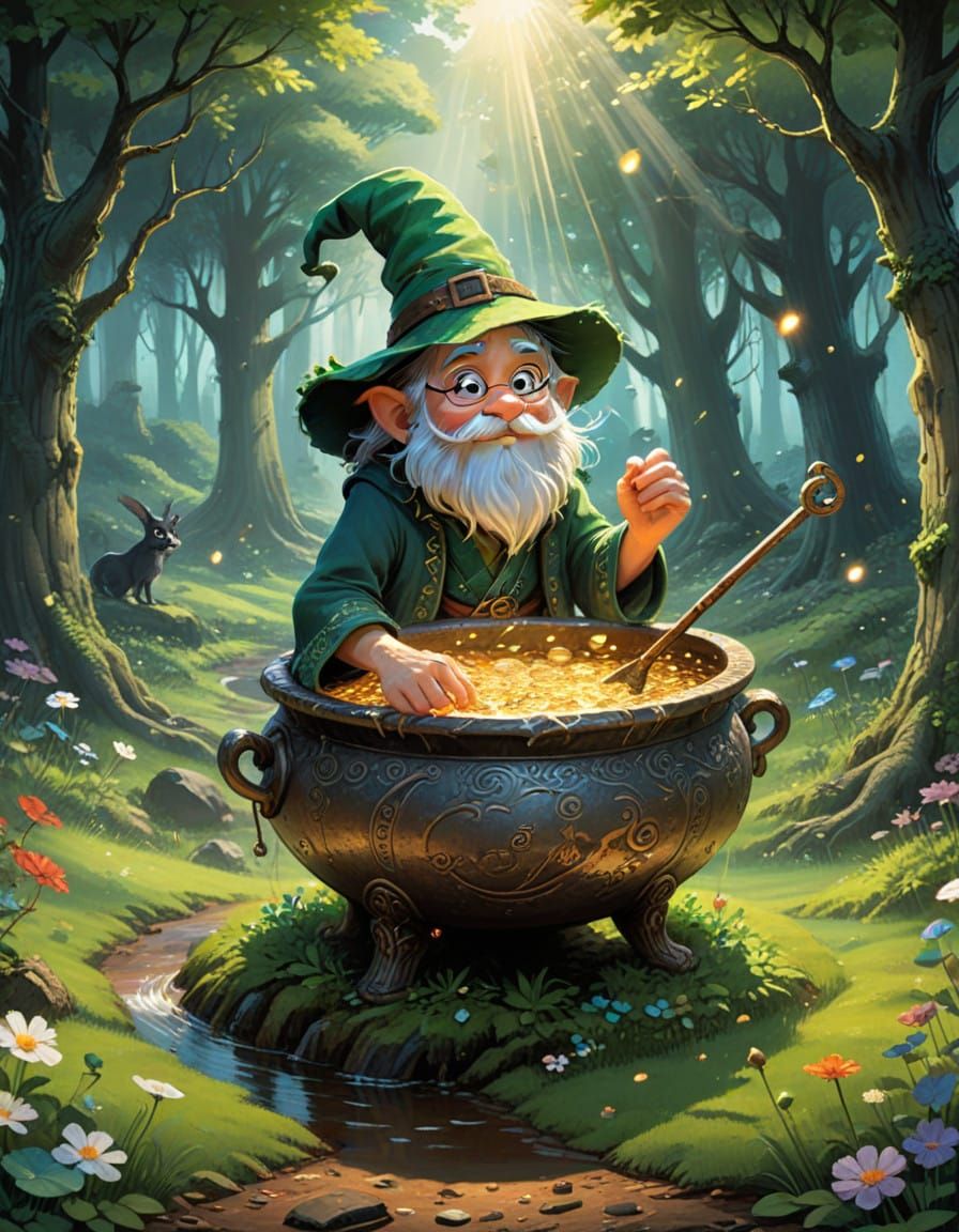 Whimsical Irish Rainbow Reveals Hidden Treasure in a Magical...