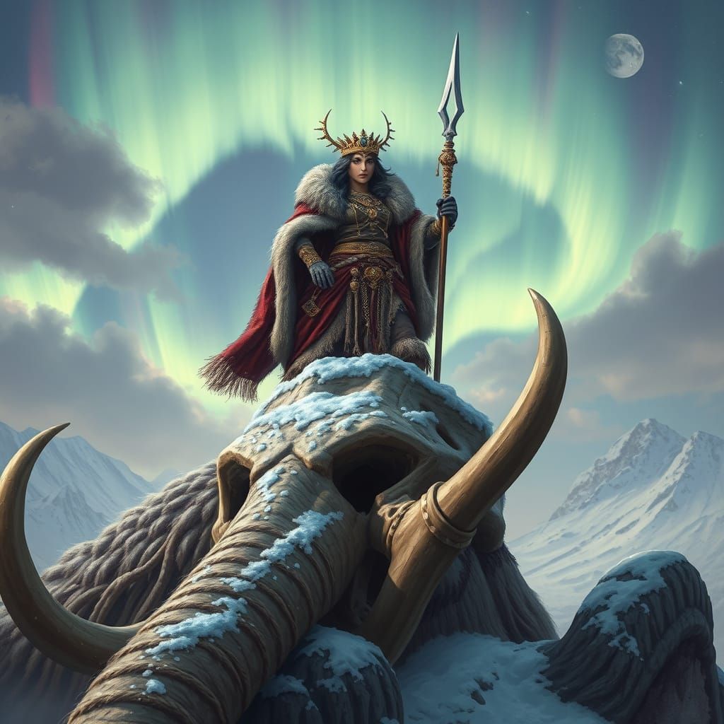 Barbarian Queen Surveys Frozen Kingdom, Gritty Realism