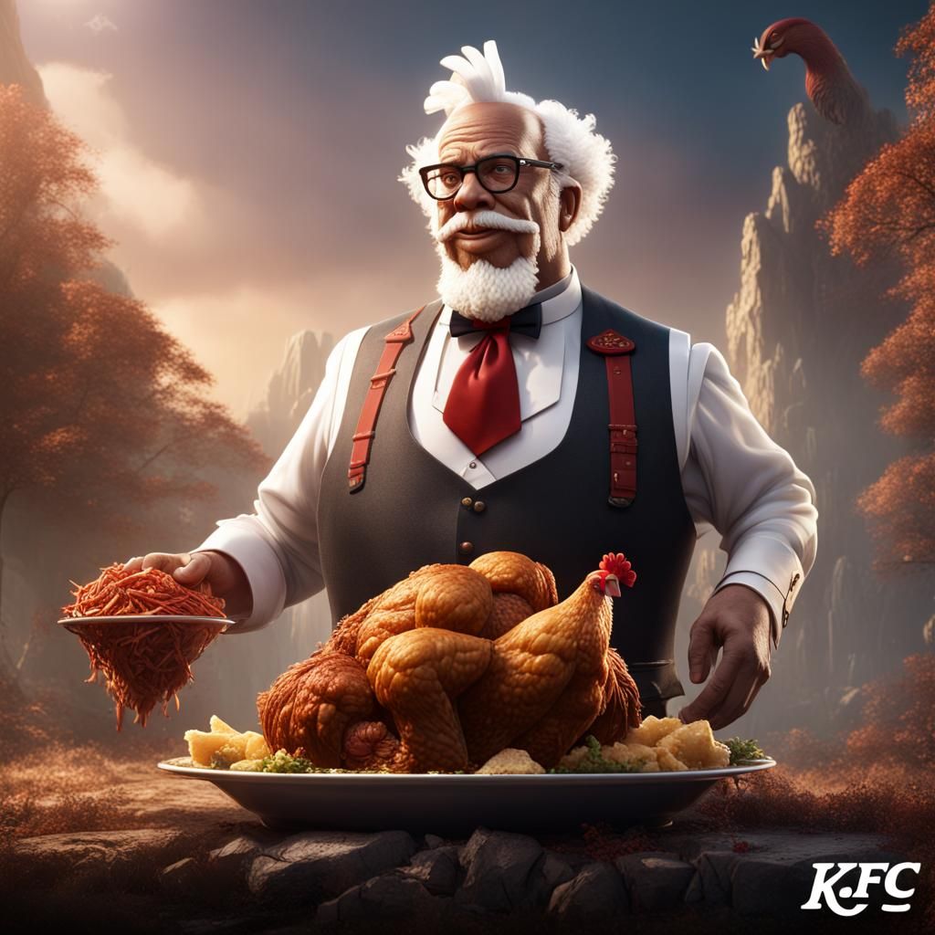 Colonel Sanders's Unlikely Wedding: A Matte Painting