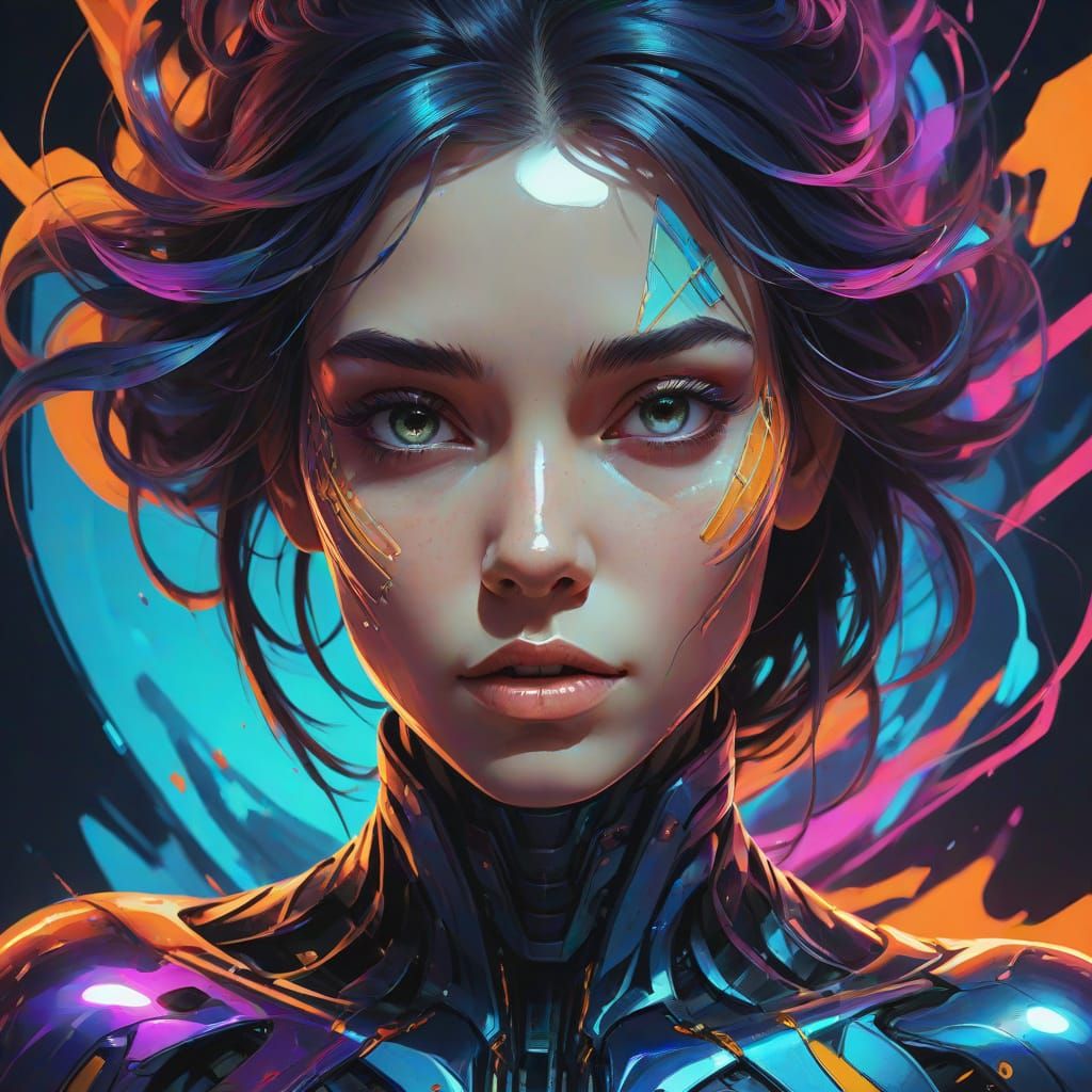 face of-woman drawing