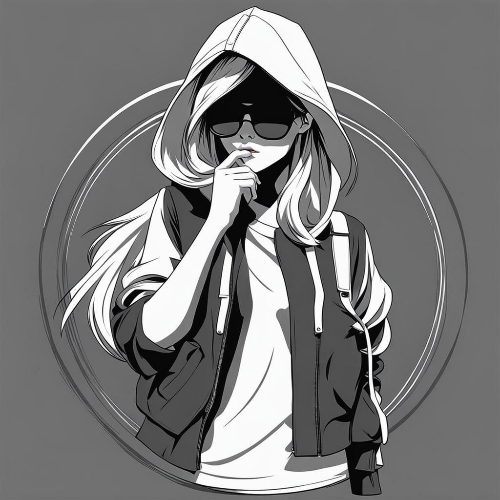 Female Figure Sketch Template for PC Backgrounds