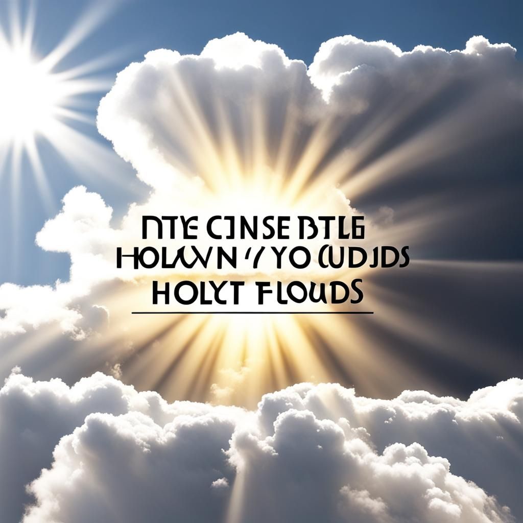 Heavenly Sunshine Beams Through Holy Clouds