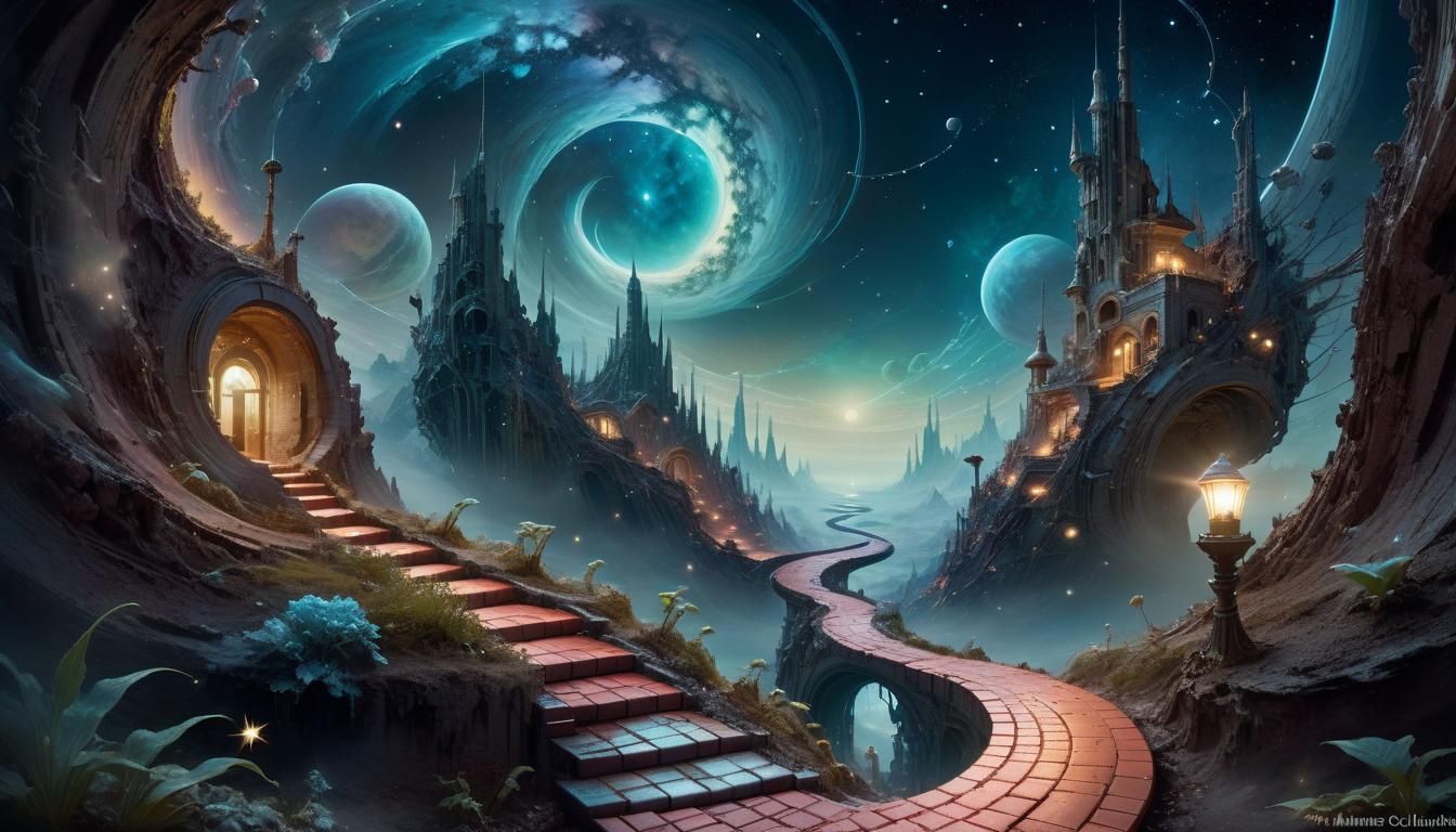 Surreal Sci-Fi World Ascends to the Stars