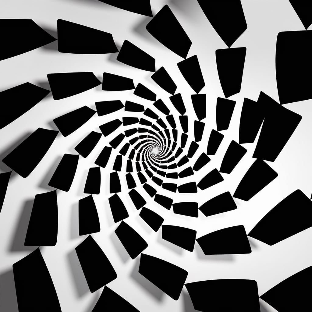 Dynamic Spiral Pattern with Geometric Movement