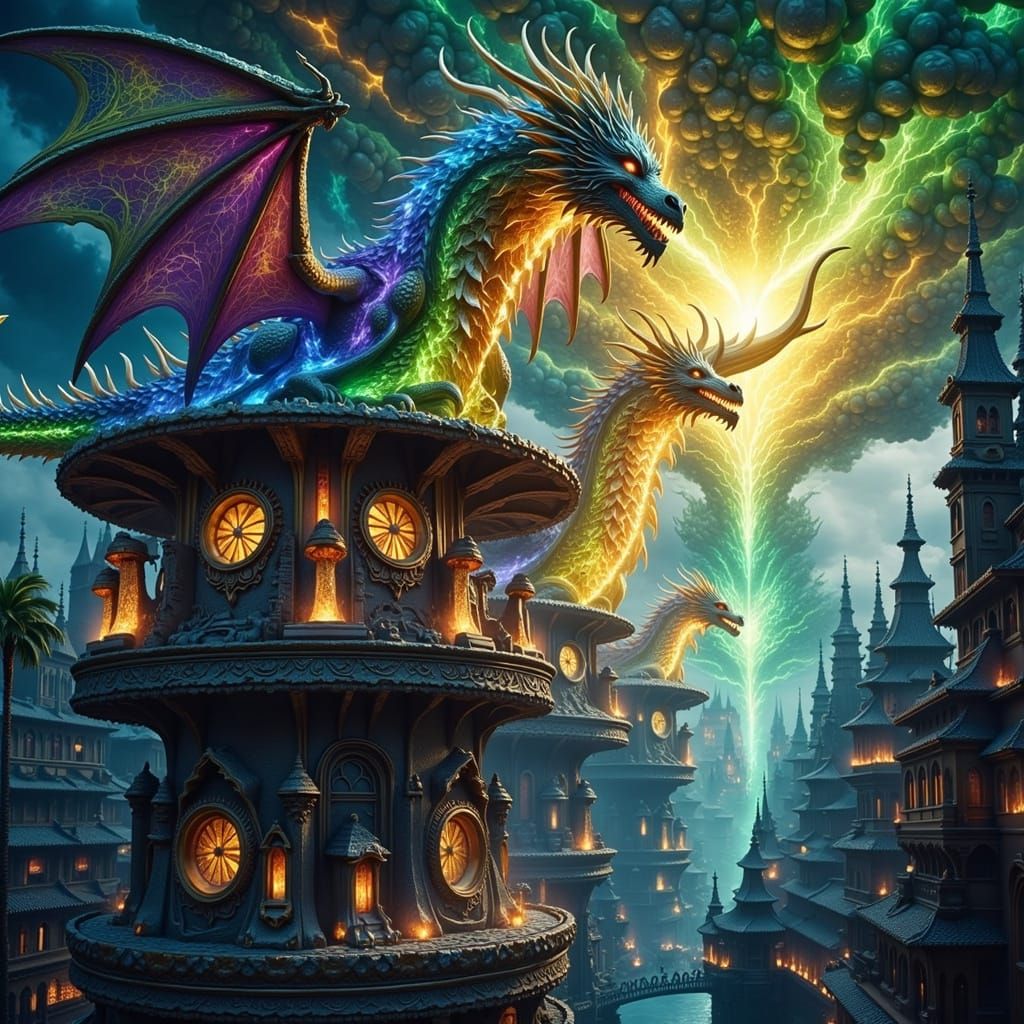 Surreal Las Fallas Festival Ignites into Fiery Creatures