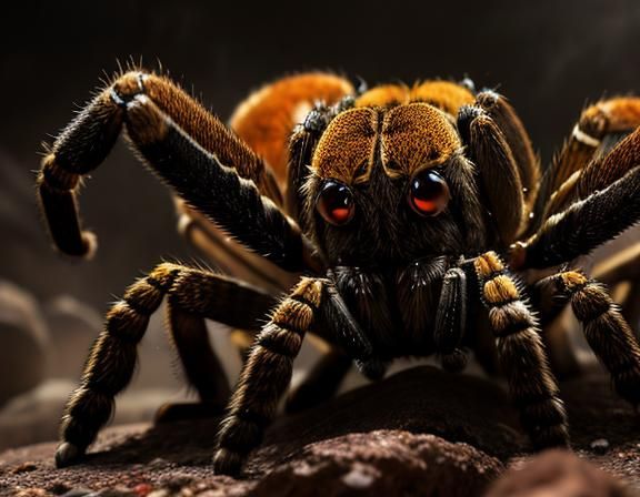 Hyperrealistic Tarantula Spiders in Cinematic HDR