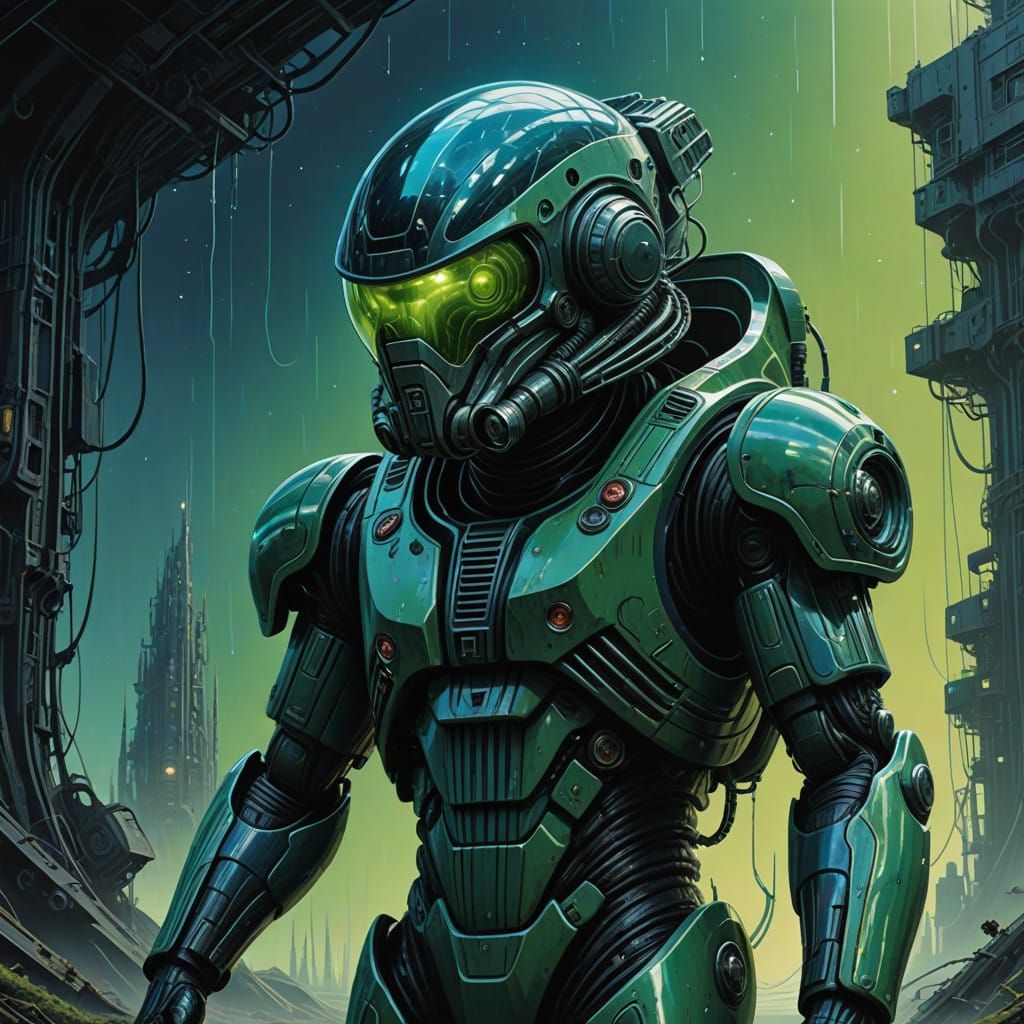 Bioluminescent Cuttlefish Spacesuit Concept