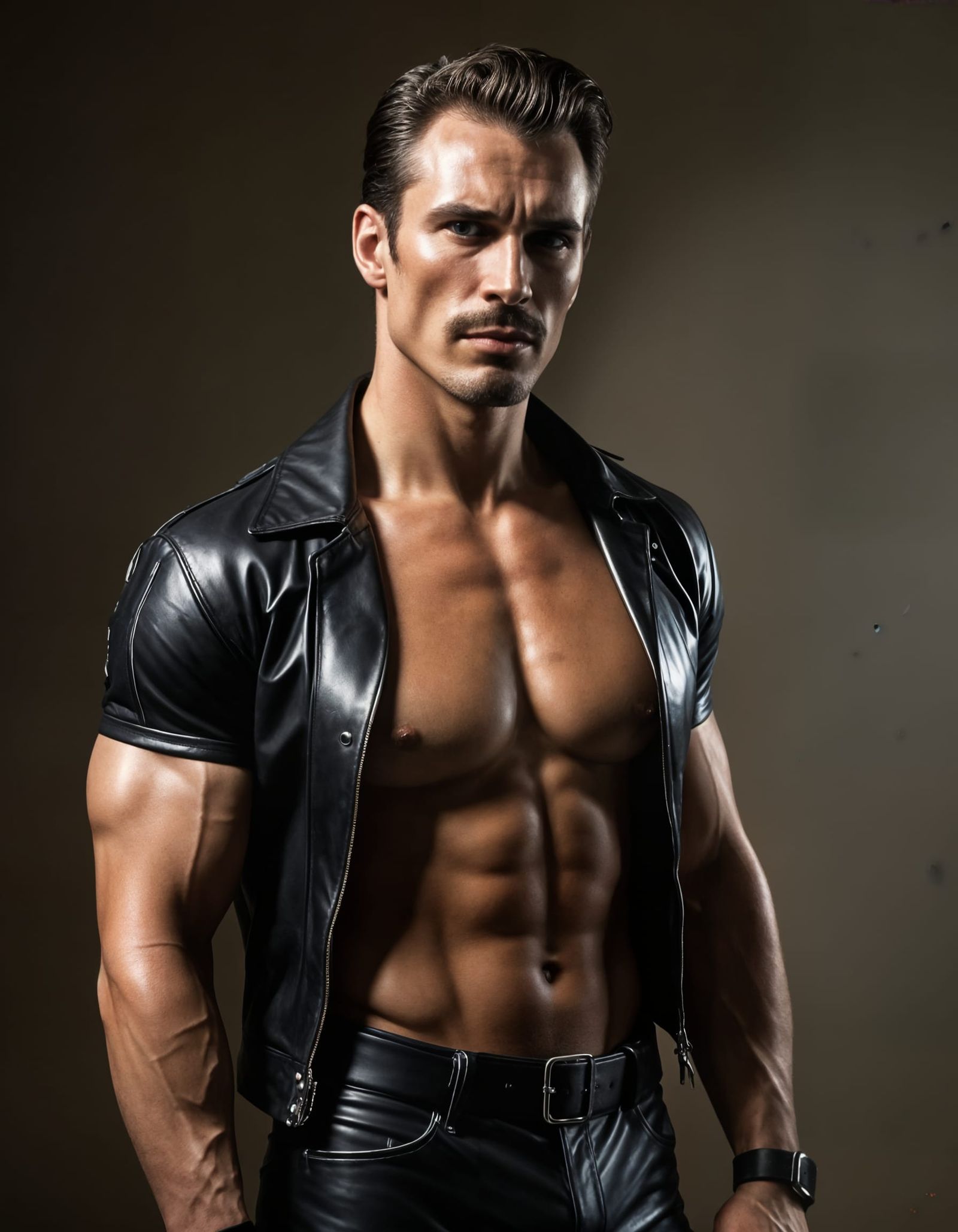 Tom of Finland Style Leather Fashion Portrait