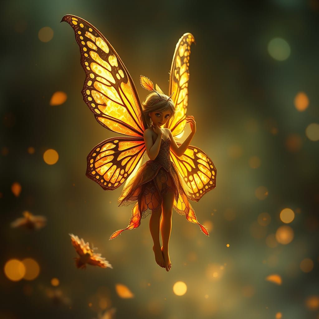 Butterfly Fairy Digital Matte Painting