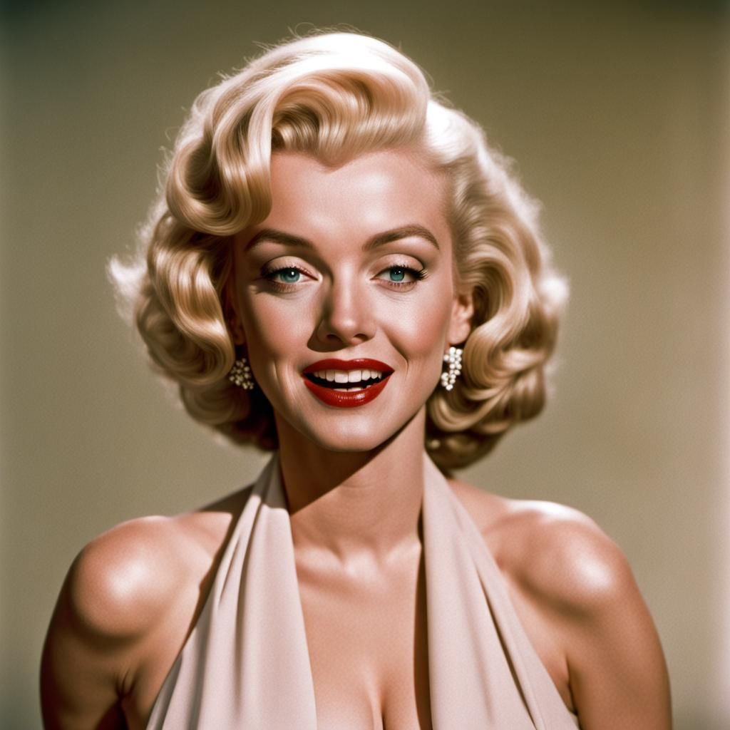 Marilyn Monroe Portrait: Iconic Blonde Bombshell