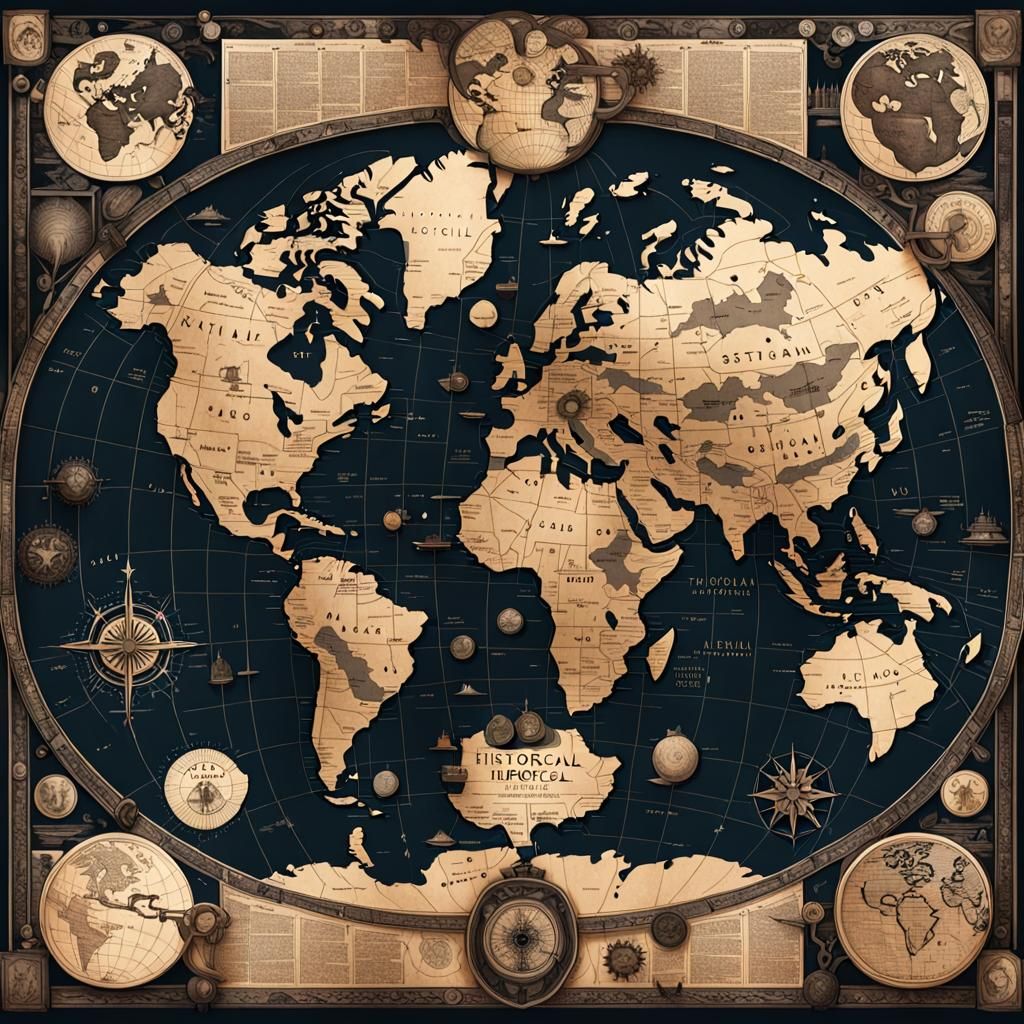 The historical world map