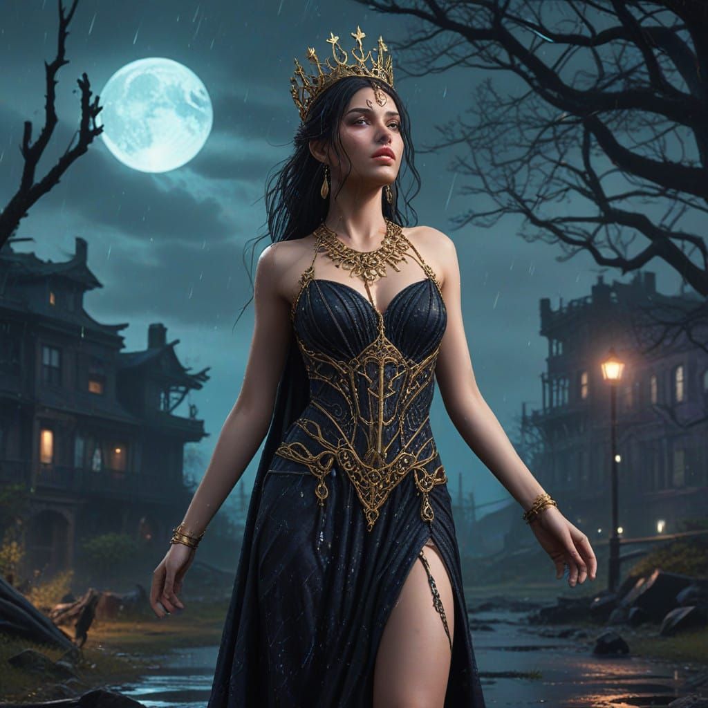 Mystical Goddess of the Dystopian Ruin