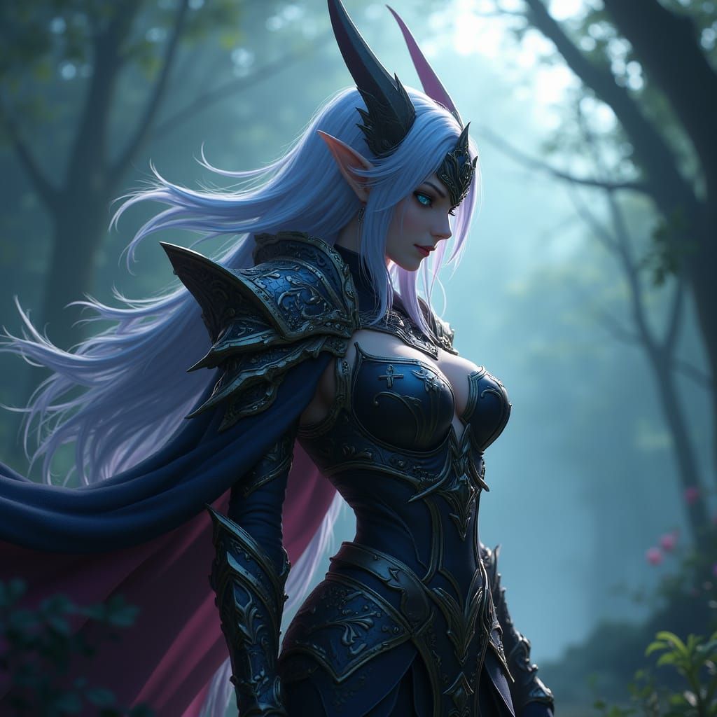 Sylvanas Windrunner in Intricate 3D Anime Art