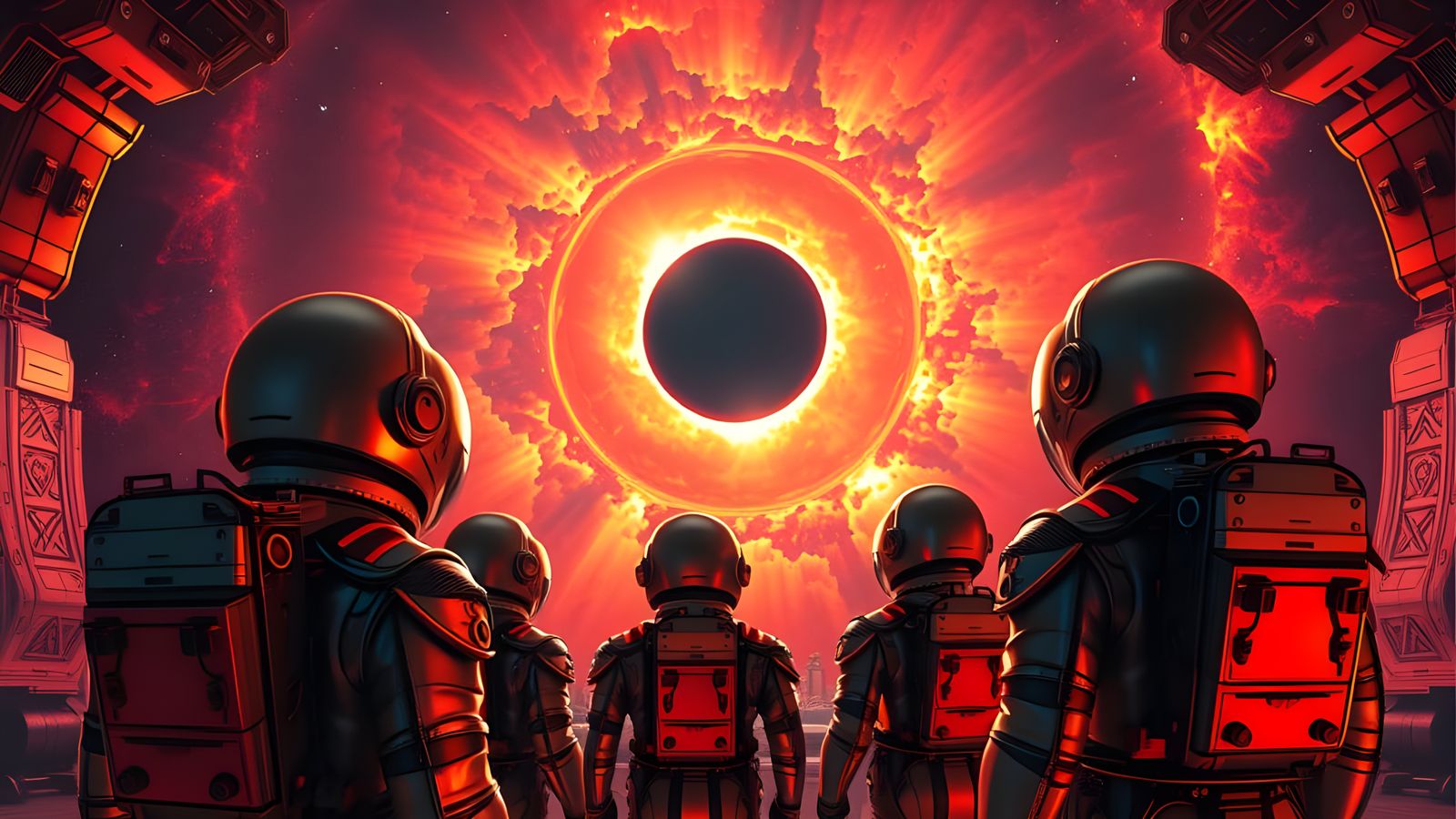 Galactic Odyssey in Vibrant Hues