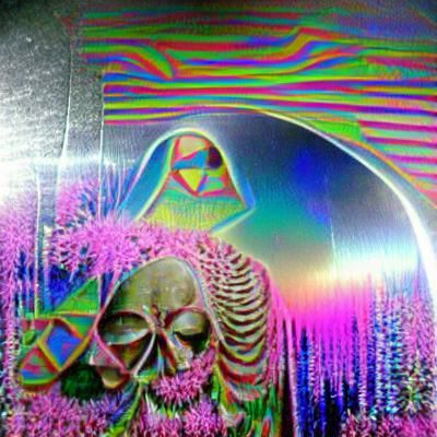 Psychedelic Abstract Vortex of Techno Colors