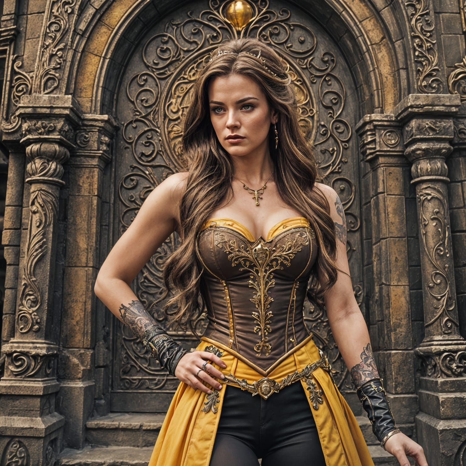 Heavy Metal Disney Princess in Epic Masterpiece