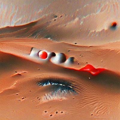 AI Generated Image of Planet Mars