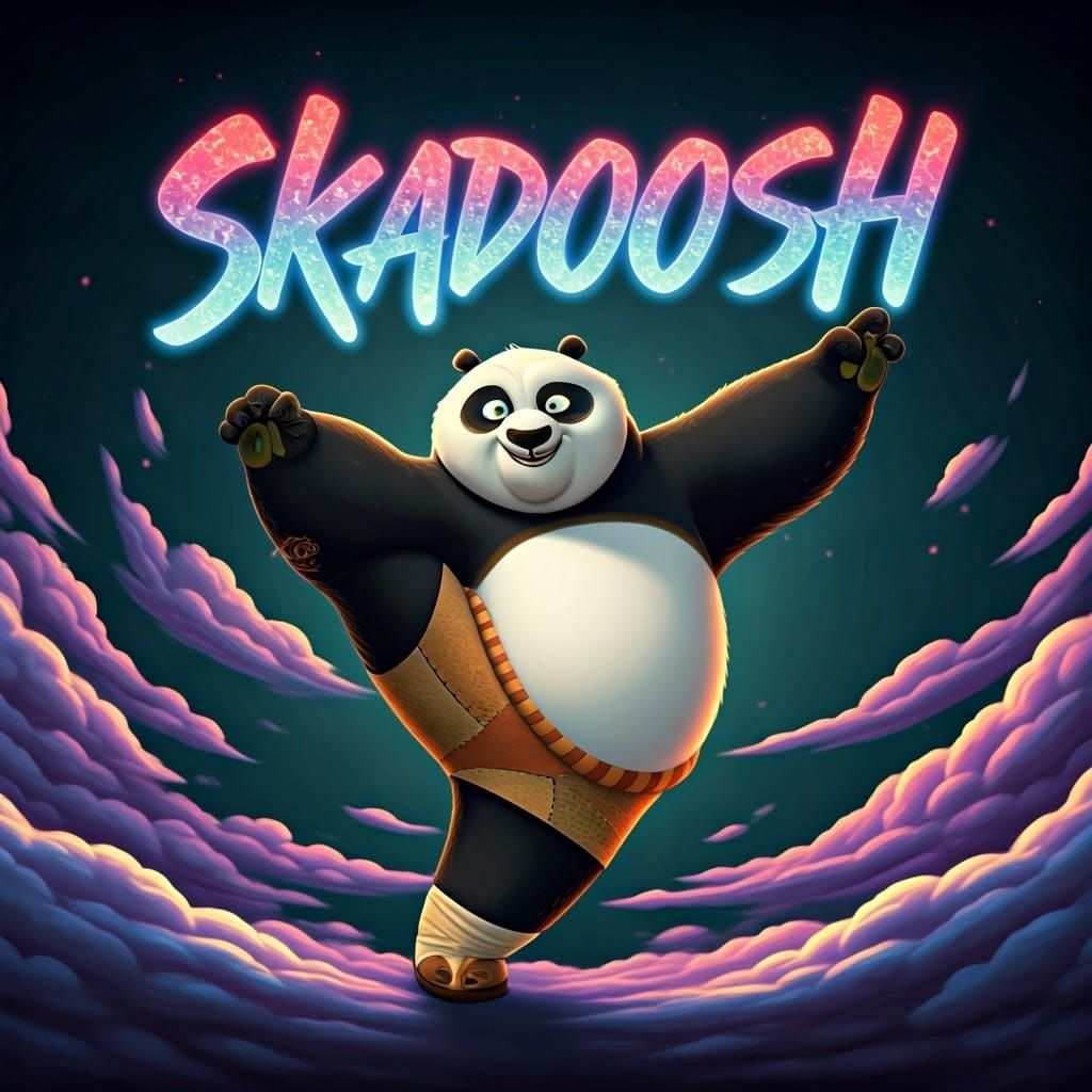 Kung Fu Panda Skadoosh Cosmic Kick