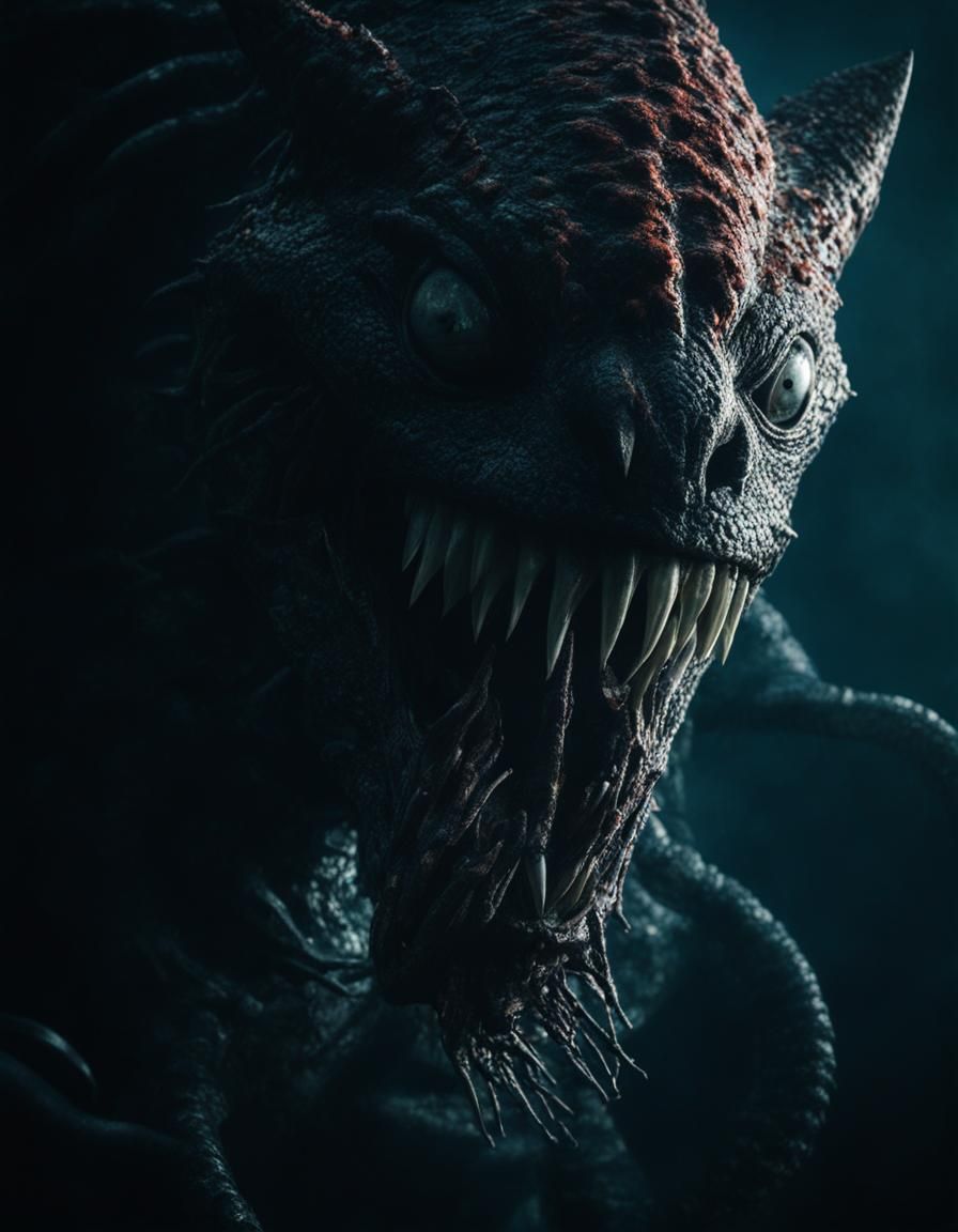Cosmic Horror: Reptilian Symbiote Stares