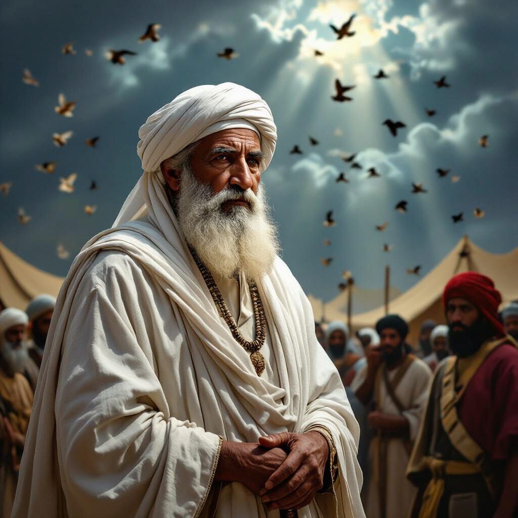 Epic Confrontation: Abdul-Muttalib in Divine Light