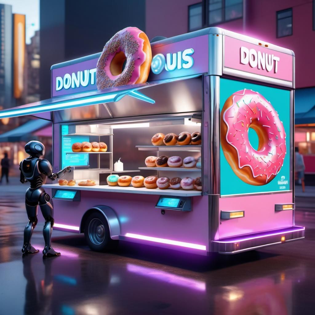 Futuristic Donut Truck.