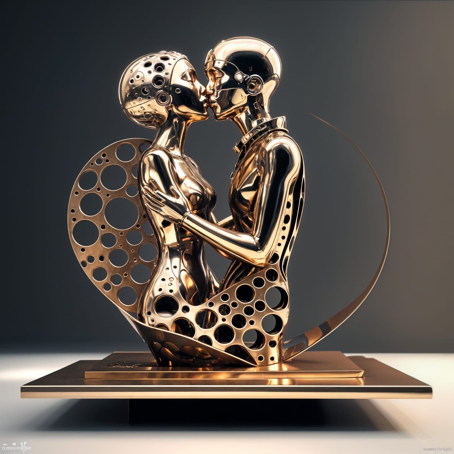 Abstract Sculpture Inspired by Klimt and David Smith