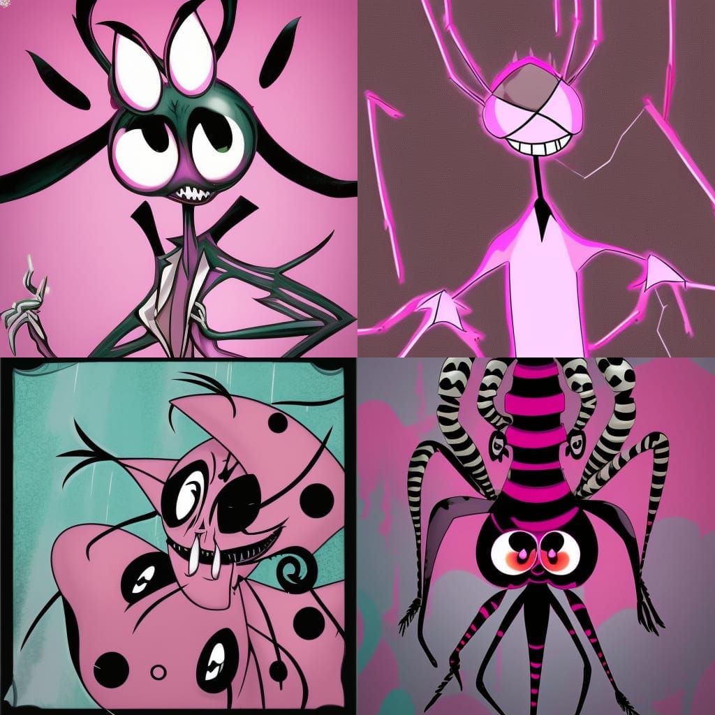 Hazbin Hotel Inspired Tall Spider Demon