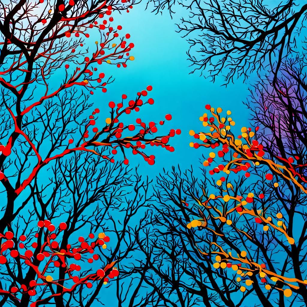 Colorful Winter Branches