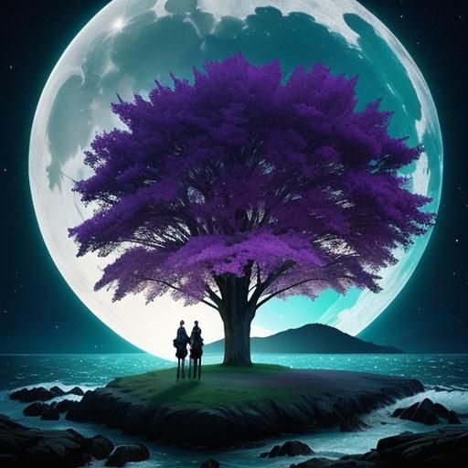 Moonlit Seaside Horse Dreamscape