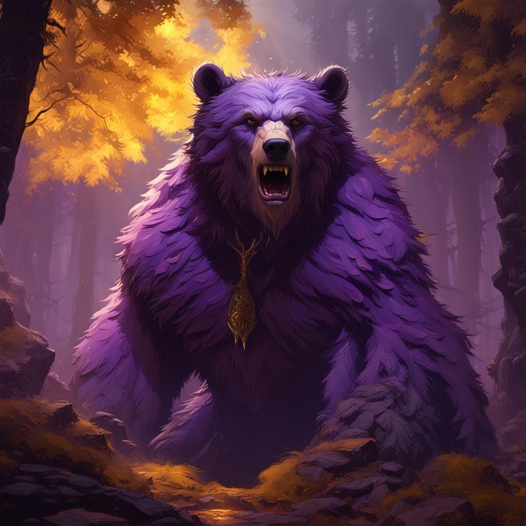 Werebear: The Bear's Spirit in Dark Fantasy Style