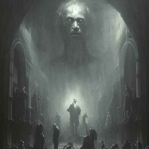 Horrific Men in Gustave Doré Style