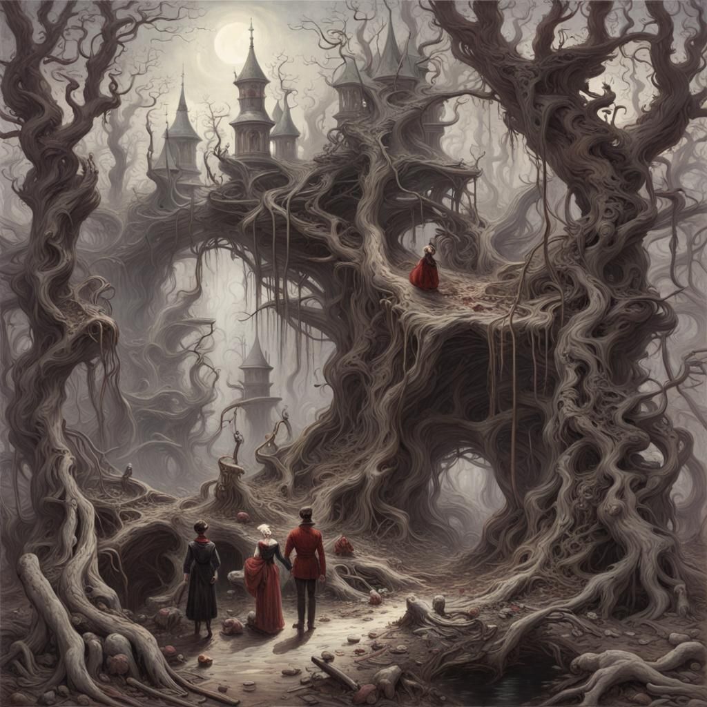 Joyful Fantasy Art in Hyperdetailed Style