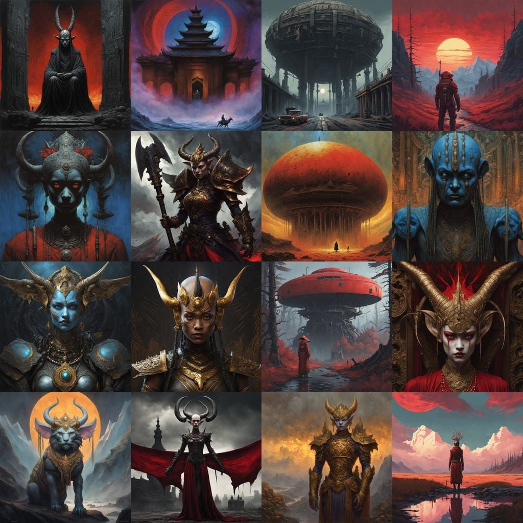 Mystical Female Demon Unveils Her Bald Form